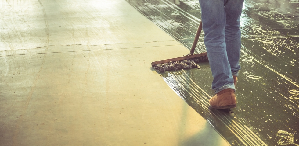 Clean the warehouse floor thoroughly.