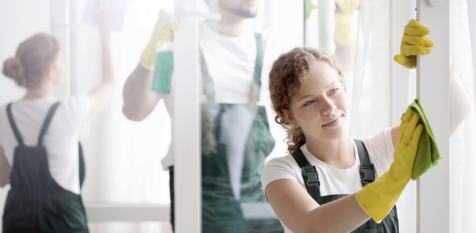 Create a window cleaning roster for your employees.