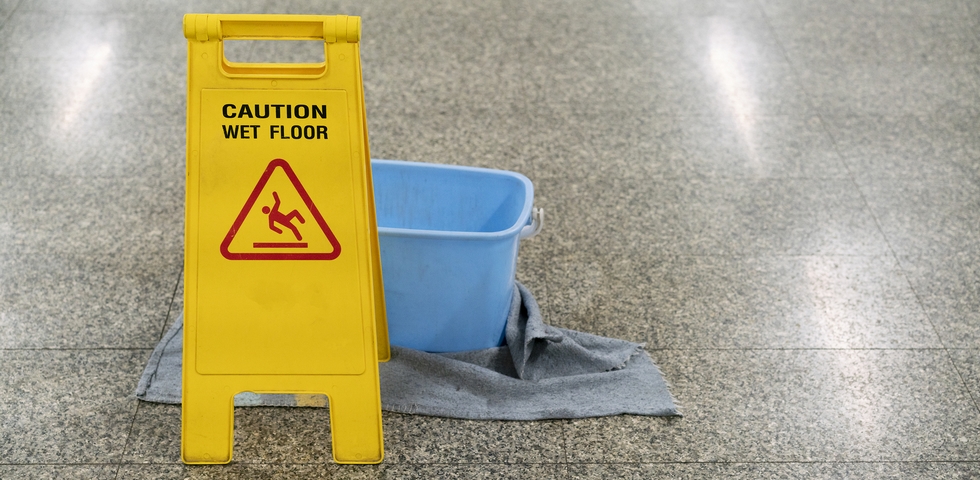 After mopping, clean the tools and let the floors dry