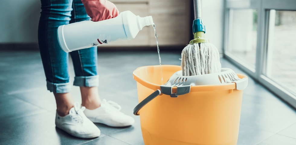 You should use the right amount of cleaning solution